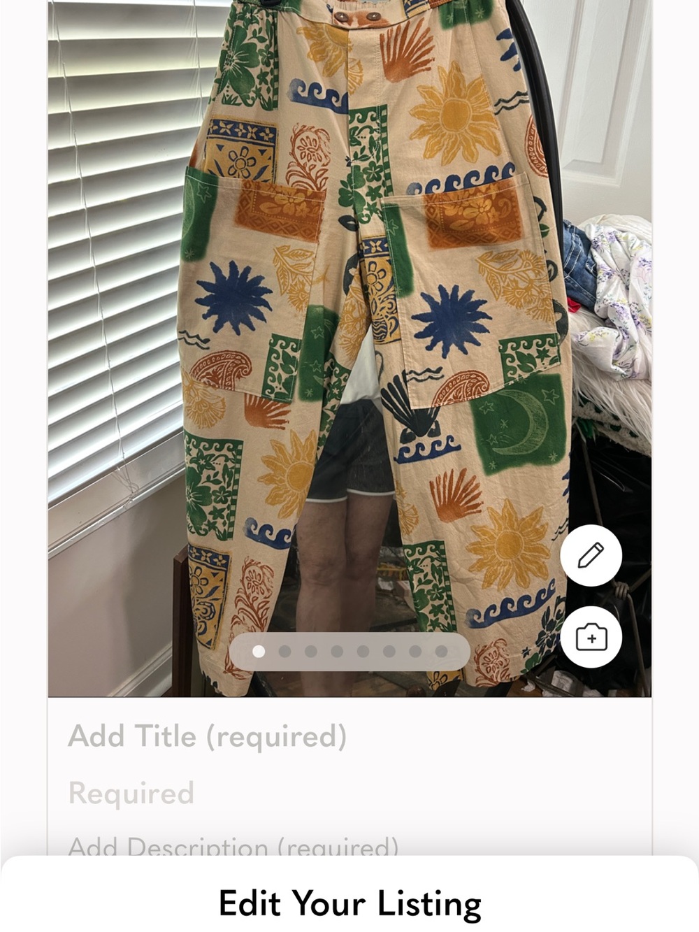 Free People Multicolor Patchwork Printed Cropped Pants